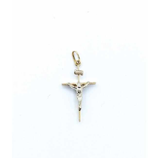 Pendant Crucifix 14ky 1.1x.5" .70g 125092048