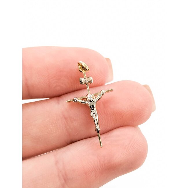 Pendant Crucifix 14ky 1.1x.5" .70g 125092048