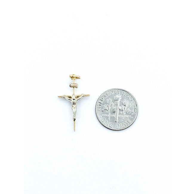 Pendant Crucifix 14ky 1.1x.5" .70g 125092048