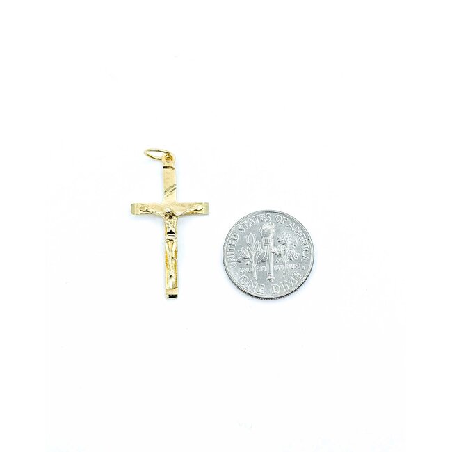 Pendant Crucifix 14ky 1.25x.6" 1.14g 125092047