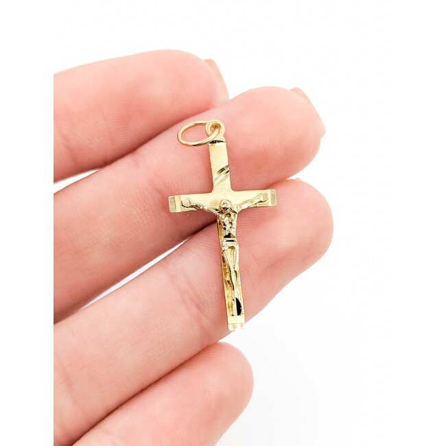 Pendant Crucifix 14ky 1.25x.6" 1.14g 125092047