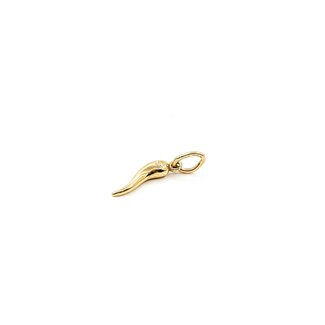Pendant Italian Horn 14ky .75x.1" .39g 125092057