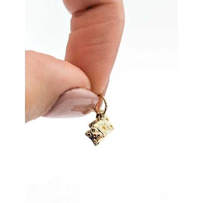 Pendant Dice 14ky .6x.17" 1.91g 125092053
