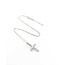 Pendant Cross 1.00ctw Round Diamonds Platinum 1x.6" 18" 3.71g 125090042