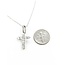 Pendant Cross 1.00ctw Round Diamonds Platinum 1x.6" 18" 3.71g 125090042