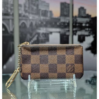 Clutch Louis Vuitton Zip Key Chain Pouch Damier 125105032