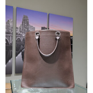 Handbag Louis Vuitton Sac Plat GM Epi Brown 125105019
