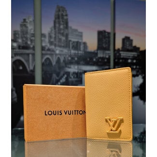 Wallet Louis Vuitton Pocket Organizer Yellow Taurillon Leather 125105043
