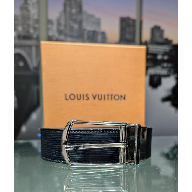 Belt Louis Vuitton Ceinture Black Epi Leathjer 36" M0128 125105044