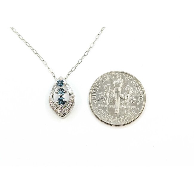 Pendant Drop 0.07ctw Round Diamonds .25ctw Color Changing Alexandrite Platinum .5x35" 18" 2.24g 125090051