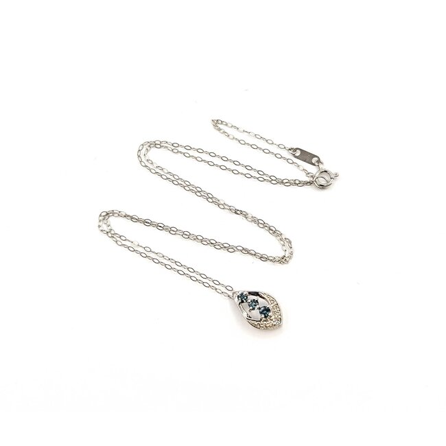 Pendant Drop 0.07ctw Round Diamonds .25ctw Color Changing Alexandrite Platinum .5x35" 18" 2.24g 125090051