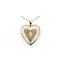 Pendant Heart Locket W/Rope Chain .03ct Round Diamond 14ky .9mm 1x.75" 4.65g 125090001