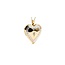 Pendant Heart Locket W/Rope Chain .03ct Round Diamond 14ky .9mm 1x.75" 4.65g 125090001