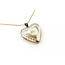 Pendant Heart Locket W/Rope Chain .03ct Round Diamond 14ky .9mm 1x.75" 4.65g 125090001