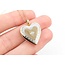 Pendant Heart Locket W/Rope Chain .03ct Round Diamond 14ky .9mm 1x.75" 4.65g 125090001