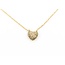 Necklace Heart 0.13ctw Round Diamonds 14ky .25x.25" 15-16-17" 1.36g 125090041