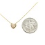 Necklace Heart 0.13ctw Round Diamonds 14ky .25x.25" 15-16-17" 1.36g 125090041