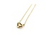 Necklace Heart 0.13ctw Round Diamonds 14ky .25x.25" 15-16-17" 1.36g 125090041