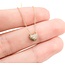 Necklace Heart 0.13ctw Round Diamonds 14ky .25x.25" 15-16-17" 1.36g 125090041