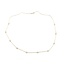 Necklace Station 1ctw Round Diamonds 14ky 4.2mm 15.5-16.5-17.5" 3.01g 125090040