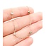 Necklace Station 1ctw Round Diamonds 14ky 4.2mm 15.5-16.5-17.5" 3.01g 125090040