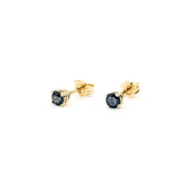 Earrings Stud .40ctw Sapphire 14ky 4.6mm .65g 125090003