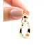 Earrings Door Knocker Screw Post 14ky 1x.75" 4.18g 125092044