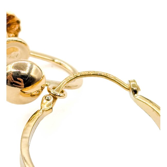 Earrings Door Knocker Screw Post 14ky 1x.75" 4.18g 125092044