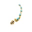 Earrings Stud .18ctw Round Diamonds 1.00ctw Turquoise 14ky 2.75x.12" 4.83g 225090038