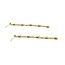 Earrings Stud .18ctw Round Diamonds 1.00ctw Turquoise 14ky 2.75x.12" 4.83g 225090038