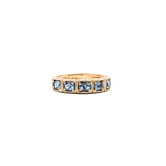 Ring Engraved .75ctw Aquamarine 14kr Sz6 4.0g 225080049