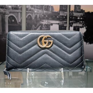 Wallet Gucci Zippy GG Black Leather 125105052