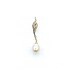 Pendant Round Single Cut Diamonds 11x9mm Pearl 18ky 41x9.5mm 2.33g 225080071