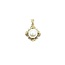 Pendant .02ctw Round Single Cut Diamonds 7.5mm Pearl 14ky 18.5x12mm 1.87g 225080069