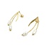 Earrings Drop Rice Pearls 14ky 1.39g 225050041