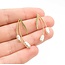 Earrings Drop Rice Pearls 14ky 1.39g 225050041