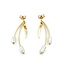 Earrings Drop Rice Pearls 14ky 1.39g 225050041