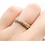 Ring David Yurman Crossover 2-Band .25ctw Round Diamonds 18ky Sz5 5.2g 125090031