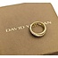 Ring David Yurman Crossover 2-Band .25ctw Round Diamonds 18ky Sz5 5.2g 125090031