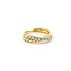 Ring David Yurman Crossover 2-Band .25ctw Round Diamonds 18ky Sz5 5.2g 125090031