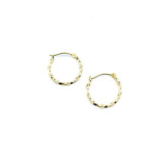Earrings Twisted Hoop 14ky .60" .75g 125092042