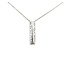 Necklace Bar 0.2ctw Round Diamonds 14kw .75x.2" 15.5-16.5-17.5" 1.96g 125090038