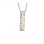 Necklace Bar 0.2ctw Round Diamonds 14kw .75x.2" 15.5-16.5-17.5" 1.96g 125090038