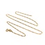 Necklace Figaro Link Spring Clasp 14ky 1.4mm 17" 2.29g 125092024