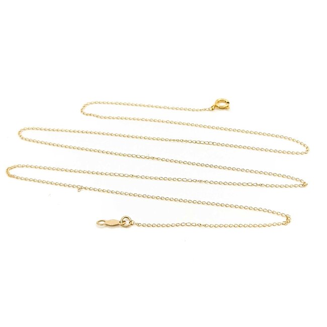 Necklace Oval Link 14ky .85mm .70g 125092043