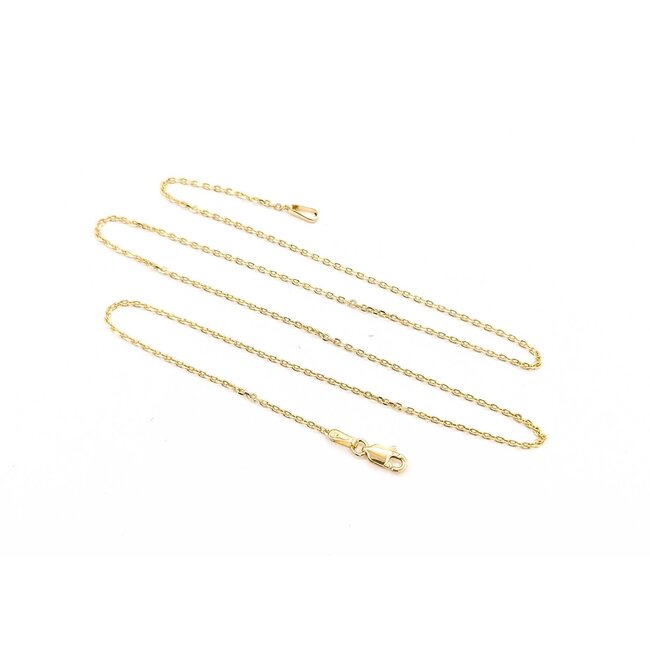 Necklace Rolo Link Lobster Clasp 14ky 1.45mm 18" 2.93g 125092026