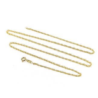Necklace Rope Link Spring Clasp 10ky 1.6mm 21" 1.40g 125092027