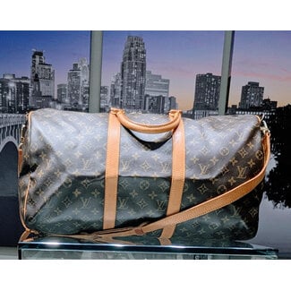 Duffle Louis Vuitton Keepall 50 Bandouliere Monogram 125105064