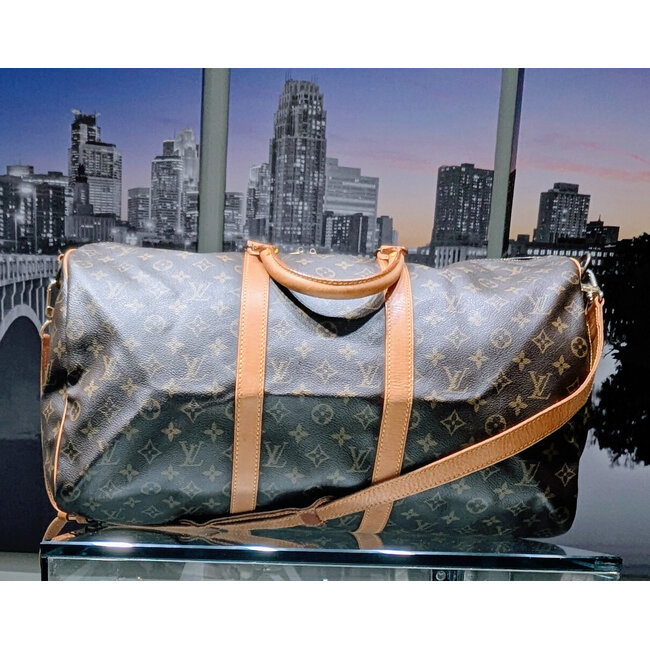 Duffle Louis Vuitton Keepall 50 Bandouliere Monogram 125105064