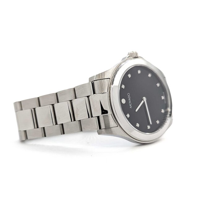 Watch Movado Juniors Sport 39.5mm Stainless Steel 6.5" Box, Links, Papers, & Bag 125076010